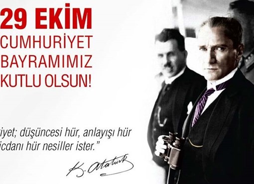 Cumhuriyetimizin 102. yılı kutlu olsun